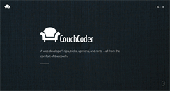 Desktop Screenshot of couchcoder.com